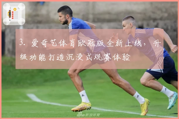 3. 爱奇艺体育欧冠版全新上线，升级功能打造沉浸式观赛体验